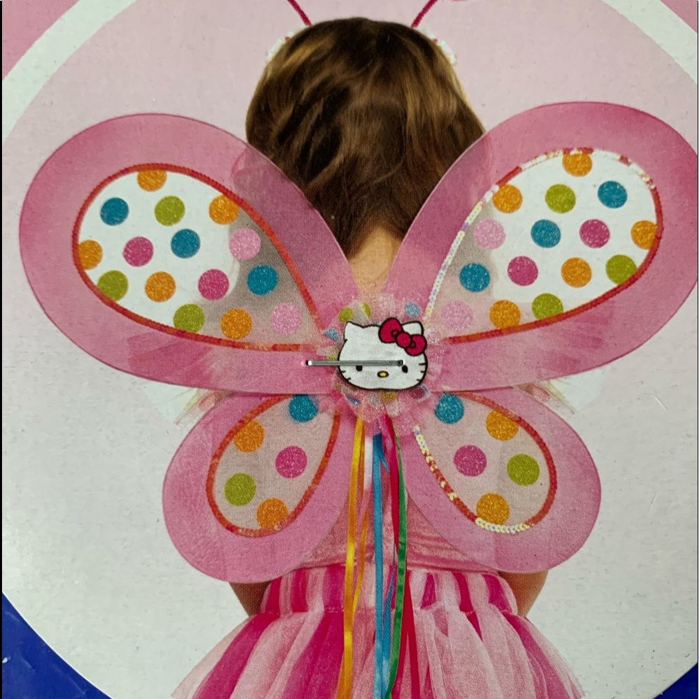 HELLO KITTY SPARKLY BUTTERFLY WINGS!FOR DRESS UP❣️